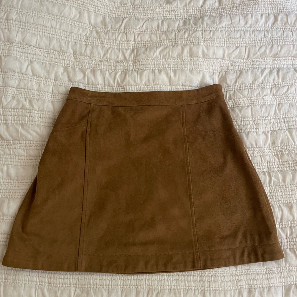 Gently Worn Abercrombie Brown Suede Mini Skirt
